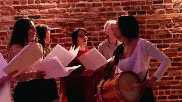 Élève en séance de chant